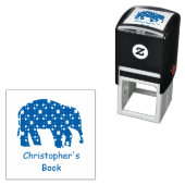 Tampon Auto-encreur Timbre En Caoutchouc Cute Elephant (En situation)