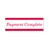Tampon Auto-encreur Timbre en caoutchouc de base "Paiement achevé" (Design)