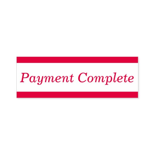 Tampon Auto-encreur Timbre en caoutchouc de base "Paiement achevé" (Design)