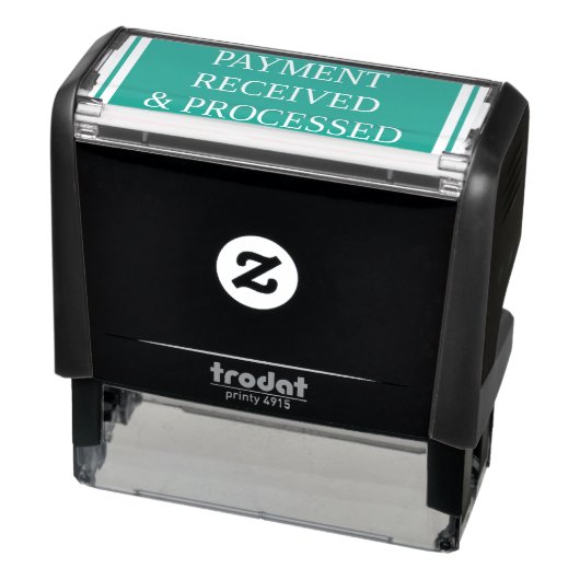 Tampon Auto-encreur Timbre en caoutchouc de base "PAIEMENT REÇU ET TRA (Produit)
