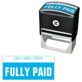 Tampon Auto-encreur Timbre en caoutchouc de base "PLEINEMENT PAYÉ" (En situation)