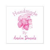 Tampon Auto-encreur Timbre en caoutchouc de fraise d'été Luscieux (Design)