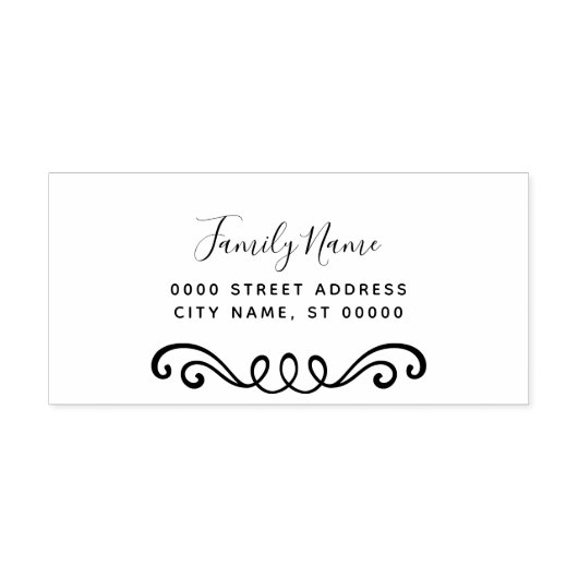 Tampon Auto-encreur Timbre En Caoutchouc Décoré Simple (Design)