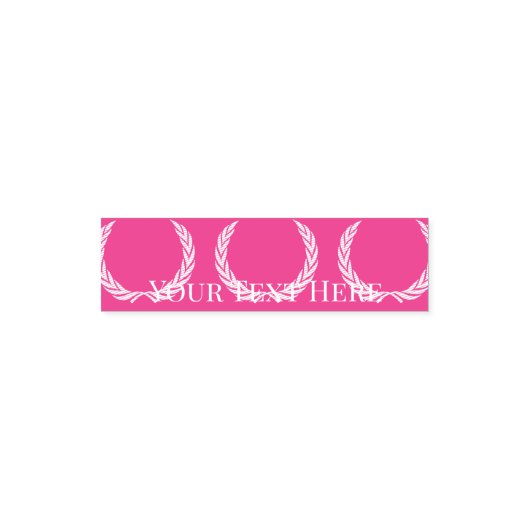Tampon Auto-encreur Timbre En Caoutchouc Fuchsia Personnalisé (Design)