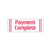 Tampon Auto-encreur Timbre en caoutchouc "Paiement achevé" (Design)