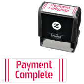 Tampon Auto-encreur Timbre en caoutchouc "Paiement achevé" (En situation)