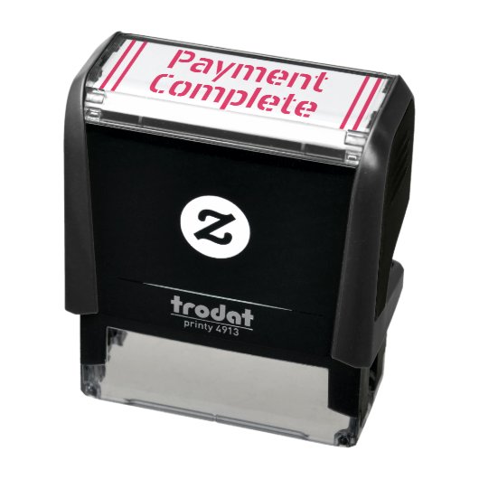 Tampon Auto-encreur Timbre en caoutchouc "Paiement achevé" (Produit)