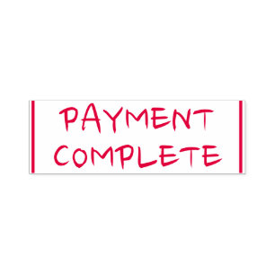 Tampon Auto-encreur Timbre en caoutchouc "PAIEMENT COMPLET"