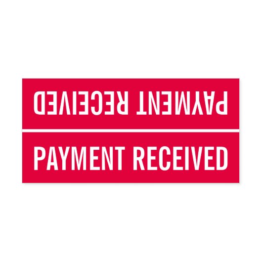 Tampon Auto-encreur Timbre en caoutchouc "PAIEMENT REÇU" (Design)