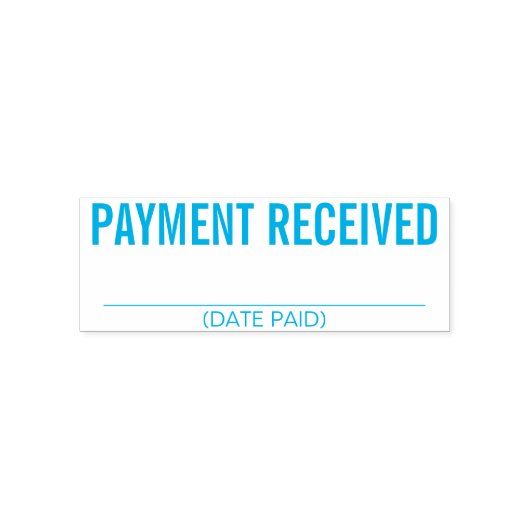 Tampon Auto-encreur Timbre en caoutchouc "PAIEMENT REÇU" (Design)