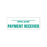 Timbre en caoutchouc "PAIEMENT REÇU" minimal
