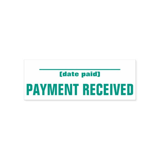 Tampon Auto-encreur Timbre en caoutchouc "PAIEMENT REÇU" minimal (Design)