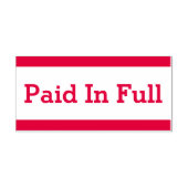 Tampon Auto-encreur Timbre en caoutchouc "payé en entier" (Design)
