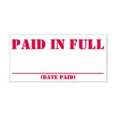 Tampon Auto-encreur Timbre en caoutchouc "payé en entier" (Design)