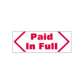 Tampon Auto-encreur Timbre En Caoutchouc "Payé En Plein" (Design)