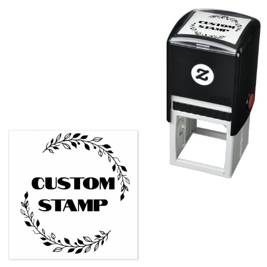 Tampon Auto-encreur Timbre en caoutchouc personnalisé, timbre de logo, (En situation)