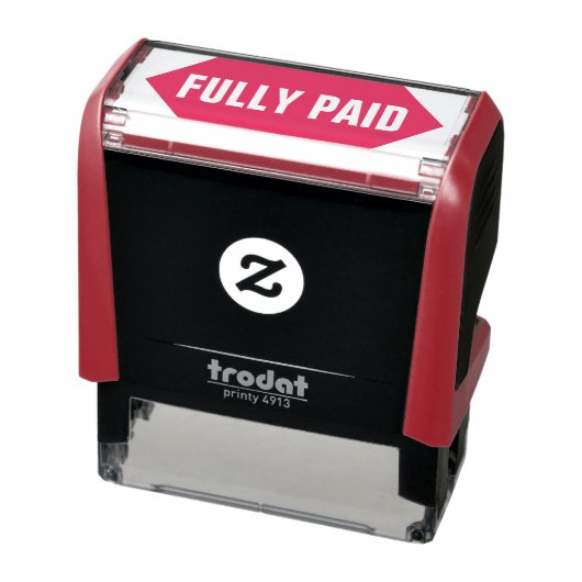 Tampon Auto-encreur Timbre en caoutchouc "PLEINEMENT PAYÉ" (Produit)