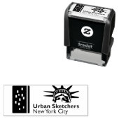 Tampon Auto-encreur Timbre en caoutchouc pour les sketchers urbains de (En situation)