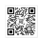 Tampon Auto-encreur Timbre en caoutchouc QR Code (Design)
