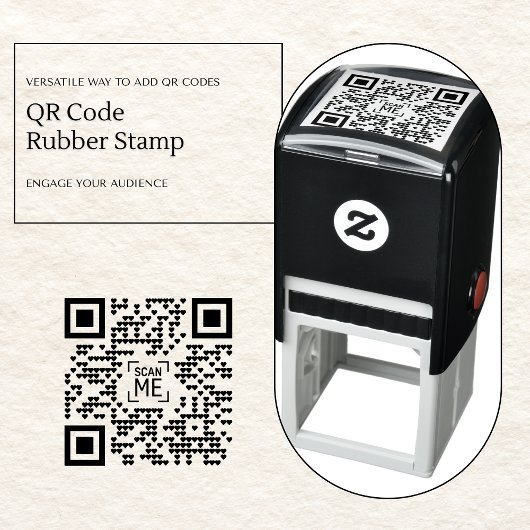 Tampon Auto-encreur Timbre en caoutchouc QR Code