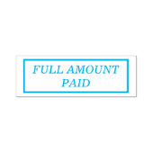 Tampon Auto-encreur Timbre en caoutchouc simple "MONTANT PLEIN PAYÉ" (Design)