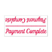 Tampon Auto-encreur Timbre en caoutchouc simple "Paiement achevé" (Design)