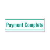 Tampon Auto-encreur Timbre en caoutchouc simple "Paiement achevé" (Design)