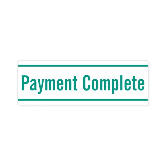 Tampon Auto-encreur Timbre en caoutchouc simple "Paiement achevé" (Design)