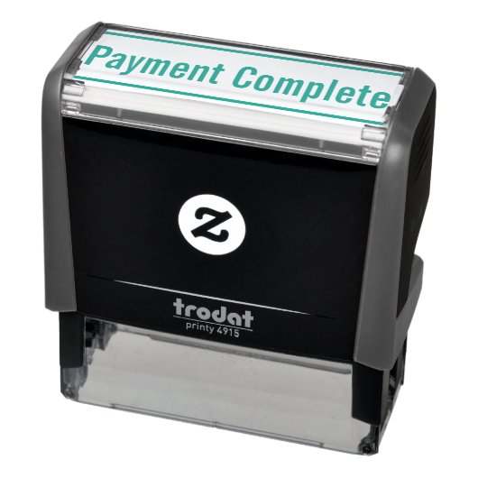 Tampon Auto-encreur Timbre en caoutchouc simple "Paiement achevé" (Produit)
