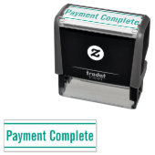 Tampon Auto-encreur Timbre en caoutchouc simple "Paiement achevé" (En situation)