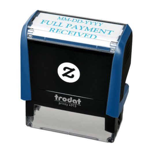 Tampon Auto-encreur Timbre en caoutchouc simple "PAIEMENT COMPLET REÇU (Produit)