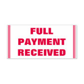 Tampon Auto-encreur Timbre en caoutchouc simple "PAIEMENT COMPLET REÇU (Design)
