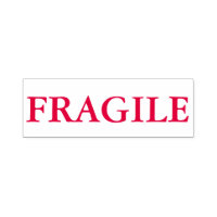 Timbre "FRAGILE" Auto-Encre En Encre Rouge