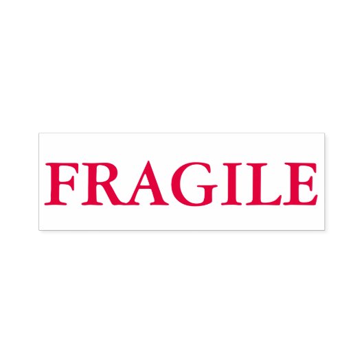 Tampon Auto-encreur Timbre "FRAGILE" Auto-Encre En Encre Rouge (Design)