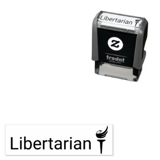 Tampon Auto-encreur Timbre Libertarien de 1,4 po x 0,4 po