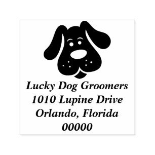 Tampon Auto-encreur Timbre mignon de Groomer de chiot