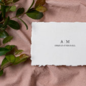 Tampon Auto-encreur Timbre Monogramme de mariage personnalisé
