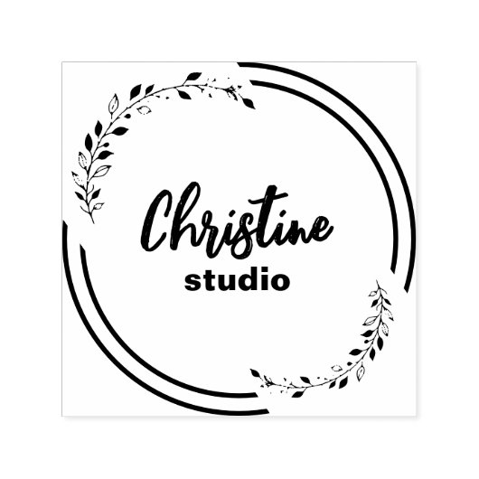 Tampon Auto-encreur Timbre personnalisé, timbre personnalisé, logo per (Design)