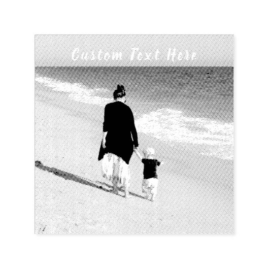 Tampon Auto-encreur Timbre photo personnalisé avec texte votre propre  (Design)