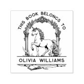 Tampon Auto-encreur Timbre plaque Unicorne baroque (Design)