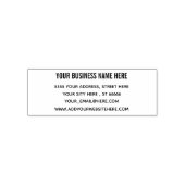 Tampon Auto-encreur Timbre professionnel d'adresse de nom professionne (Design)