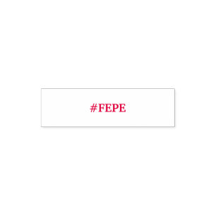 TAMPON AUTO-ENCREUR TIMBRE ROUGE D'ENCRE DE #FEPE