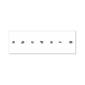 Tampon Auto-encreur Timbre vertical ABCDEFG (Design)