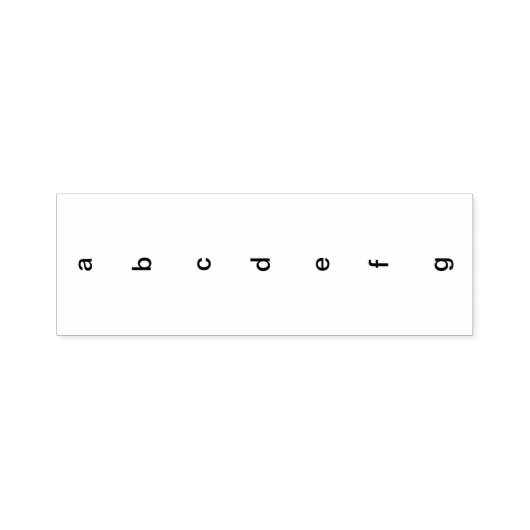 Tampon Auto-encreur Timbre vertical ABCDEFG (Design)