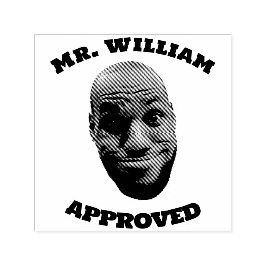 Tampon Auto-encreur Timbre Visage de l'enseignant, Amusant Approbation (Design)