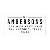 Tampon Auto-encreur Timbres d'adresses d'impression en gras (Design)