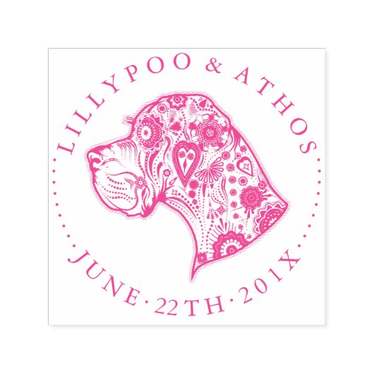 Tampon Auto-encreur Timbres Great Dane Lumière (Design)