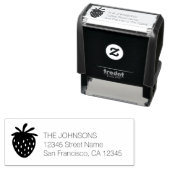 Tampon Auto-encreur Timbres personnalisés avec logo fraise auto-encreu (En situation)