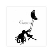 Tampon Auto-encreur Tonnerre à tête rouge pivotante Lune (Design)