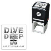 Tampon Auto-encreur TOP Scuba Diving (En situation)